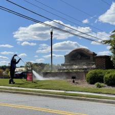 HOA Fence and Entry Sign Cleaning in Grayson, GA 1